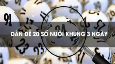 Bí kíp nuôi lô theo dàn đề 20 số khung 3 ngày chắc thắng